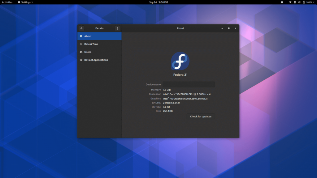 fedora linux